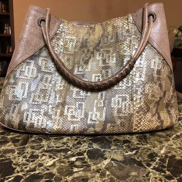 Handmade in Mexico - Python and Pig Leather bag - Picture 2 of 7